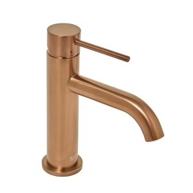 Umyvadlová baterie SAT Aurum bez výpusti broušená rose gold SATBAUR271BRG SATBAUR271BRG
