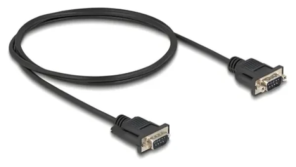 DeLock / Sériový kabel RS-232 / Sub-D9 samec - samec / 1 m (88000)