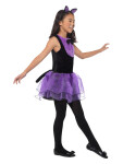 Smiffys Dětský kostým kočička fialová Velikost: 7-9 roků