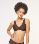 Dámská podprsenka Sloggi Zero Feel Lace 2.0 Bralette hnědá BROWN