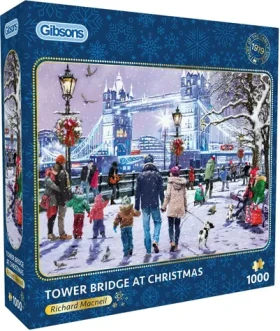 GIBSONS Puzzle Tower Bridge o Vánocích
