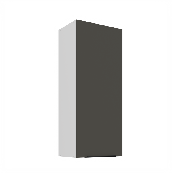 Horní skříňka Aria 45 G-108 1F Barva korpusu: Bílá, Barva dvířek: GR - Graphite AFM