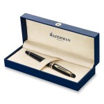 Waterman Expert Black Lacquer GT - plnící pero - hrot F