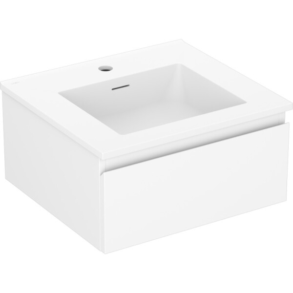 MEXEN/S - Orio koupelnová skříňka 50 cm s umyvadlem Otis, 1 šuplík, bílá mat 91A10-05023-1-BF01-W18M01