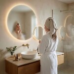 REA - Zrcadlo LED R-8040 80cm + 40cm HOM-08531