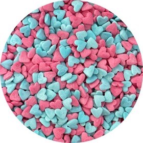 Dortisimo 4Cake Cukrová srdíčka růžová a modrá (80 g) Besky edice