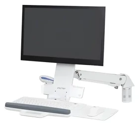Ergotron StyleView Sit-Stand Combo Arm bílá / Rameno pro monitor a klávesnici / Sit-stand (45-266-216)