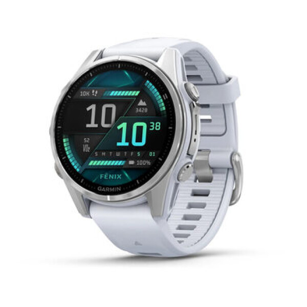 Garmin fenix 8 43mm AMOLED stříbrná / Chytré hodinky / GPS / 1.3" d. displej / mapy / BT / WiFi / voděodolné (010-02903-00)