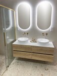 SAPHO - ICONIC podomítková dvouprvková umyvadlová baterie, zlato mat AF008GB