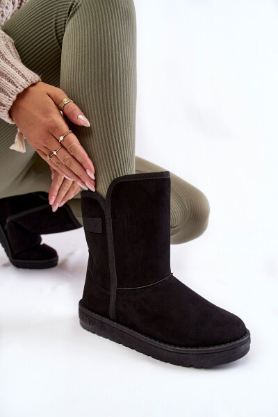 Dámské vysoké boty do sněhu Big Star KK274618 Černe 37