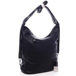 Dámská koženková kabelka/batoh Basilide černá