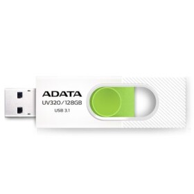 ADATA UV320 64GB bílo-zelená / Flash Disk / USB 3.1 (AUV320-64G-RWHGN)