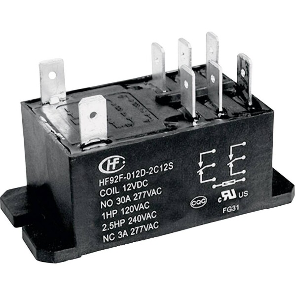 Hongfa HF92F-024D-2A21S zátěžové relé 24 V/DC 30 A 2 spínací kontakty 1 ks