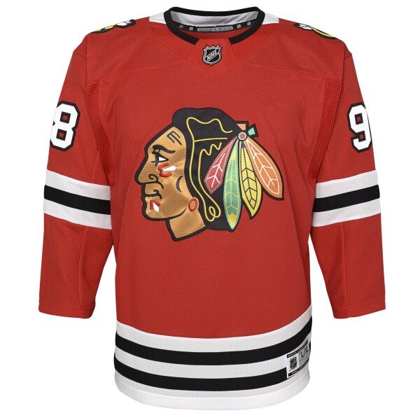 Outerstuff Dětský dres Connor Bedard #98 Chicago Blackhawks NHL Premier Home/Team Velikost: L/XL