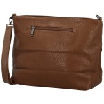 Stylová dámská koženková crossbody kabelka Gabra, tmavě hnědá
