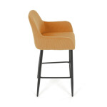 Barová židle, žlutá, látka,AUB-V4009 YEL6