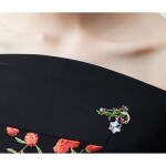 Vánoční brož Swarovski Elements Benedetta - vánoční větvička, Barevná/více barev