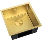 MEXEN - Trixo ocelový dřez 1-bowl 440 x 440 mm, zlatá 6413441000-55
