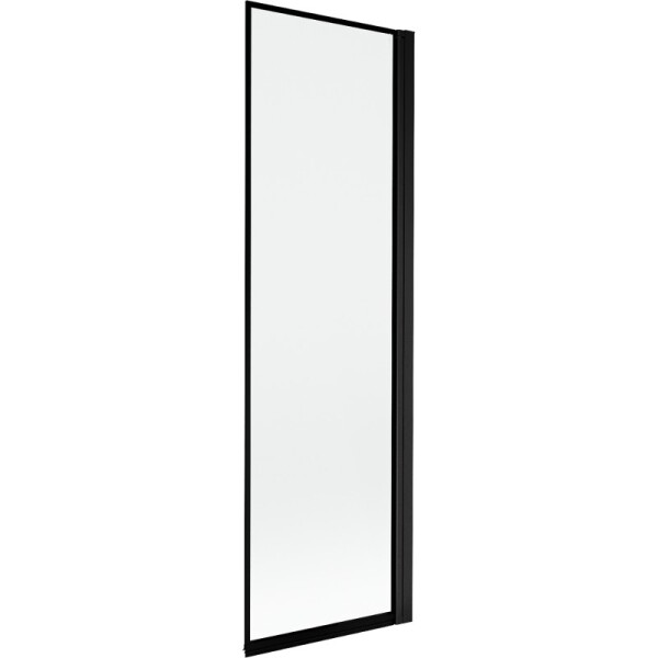 MEXEN - MIST vanová zástěna 60x150 cm 6mm 1-s, černá, okraj, pravá 8A9-060-001-70-70-P