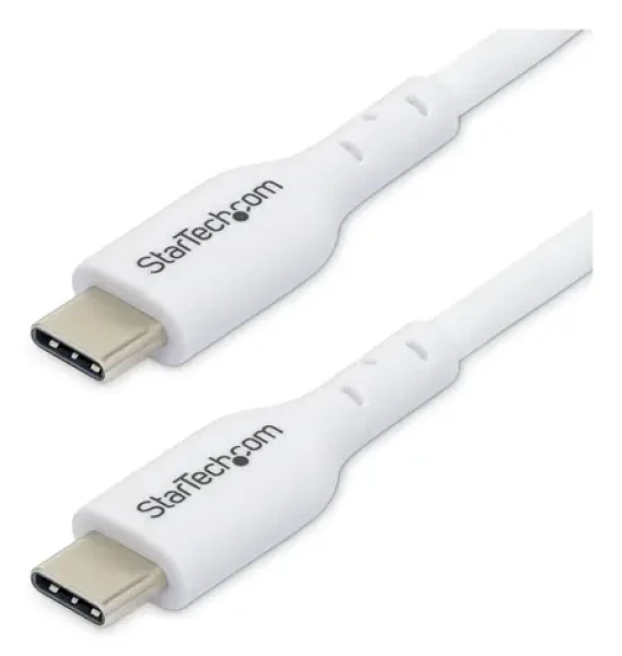 StarTech USB-C na USB-C bílá / Nabíjecí kabel / 60W Power Delivery / 2 m (USB2CC2MNCWHE)