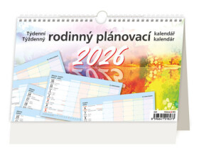 Kalendář stolní 2026 - Týdenní rodinný plánovací