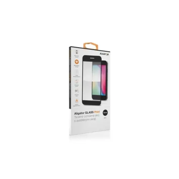 Aligator Ochrana displeje GLASS PRINT iPhone 17 Air černá / celoplošné lepení (GLP0277)