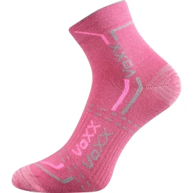 VOXX Ponožky bavlněné sportovní FRANZ 03 růžové (3 páry) 39-42 114579