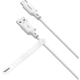 YENKEE YCU 315 WH SILIC Kabel USB-A (M) - USB-C (M) 1.5m bílá / 15W (8590669356768)