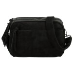 Stylová dámská koženková crossbody kabelka Ariona, černá