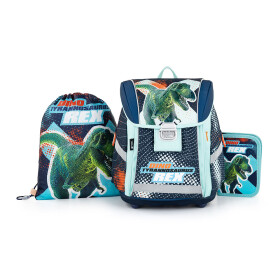 Oxybag batoh PREMIUM LIGHT Premium Dinosaurus 3-dílný Set