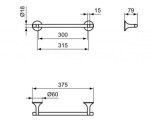 IDEAL STANDARD - La Dolce Vita Držák ručníku, délka 38 cm, chrom T5512AA