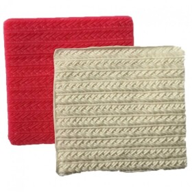 Cesil Silikonová forma přikládací Výplet 10 x 9,5 cm