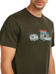 Pánské merino triko s krátkým rukávem ICEBREAKER Mens 150 Tech Lite SS Tee Transportage, Dark Loden velikost: XL