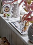 Bloomingville Skleněný pohárek Rika Recycled Glass 100 ml, čirá barva, sklo