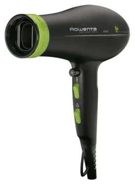 Rowenta Eco Intelligence CV 6030 černá/zelená / fén na vlasy / 1500 W / Ionizace / 3 teploty / 2 rychlosti / difuzér (CV 6030)