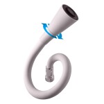 RAV Slezák - SÁZAVA - Dřezová baterie s flexibilním ramínkem, Chrom/Šedá, 3,8", SA506.0/13S