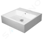 DURAVIT - Vero Air Umyvadlová mísa 500x470 mm, s přepadem, bez otvoru pro baterii, bílá 2352500060