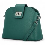 Trendy dámská kožená crossbody kabelka Vivianna, tyrkysová