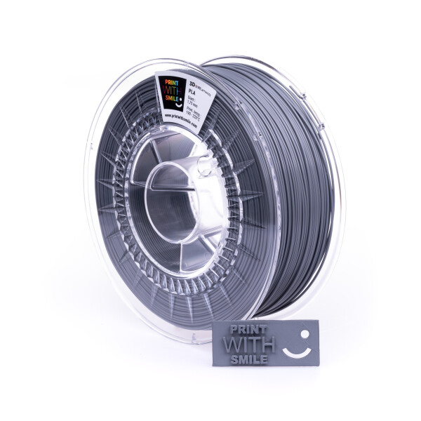 PLA filament Grey 1,75 mm Print With Smile 1 kg