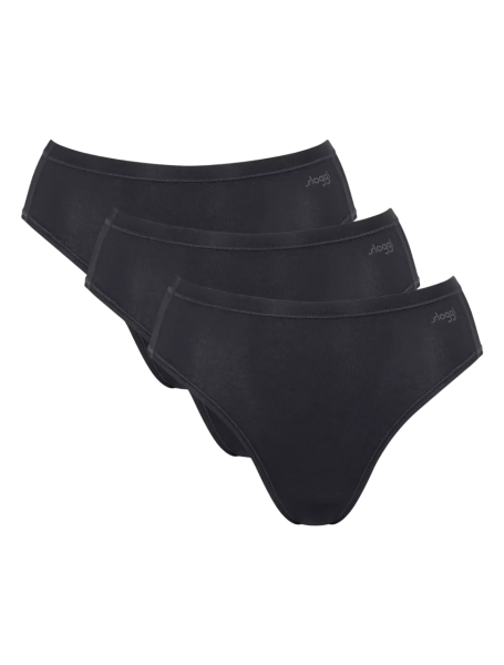 Dámské kalhotky GO Daily Cotton Tai 3P - Sloggi hedvábně bílá (00GZ) 00XL