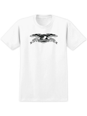 Antihero BASIC EAGLE WHITE w/ BLACK Print pánské tričko s krátkým rukávem - M