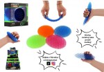 Fidget worm měnící tvar antistresový plast 11cm 4 barvy v krabičce 11x10,5cm 12ks v boxu