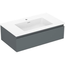 MEXEN/S - Orio koupelnová skříňka 80 cm s umyvadlem Otis, 1 šuplík, grafit mat/bílá mat 91A10-08023-1-BF66-W18M01