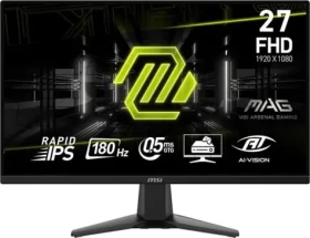 27" MSI MAG 275F černá / FHD / 1920 x 1080 / 16:9 / 0.5ms / 1000:1 / HDMI+DP / VESA (4711377193221)