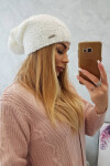 Fleecová čepice Carolina K243 bílá UNI