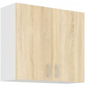 Horní skříňka Sára 80 G-72 2F Barva korpusu: Bílá, Barva dvířek: Dub Sonoma