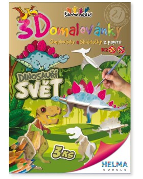 3D omalovánky Dinosauří svět
