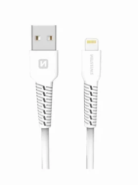 SWISSTEN datový kabel USB - LIGHTNING 1m bílá (71505541)