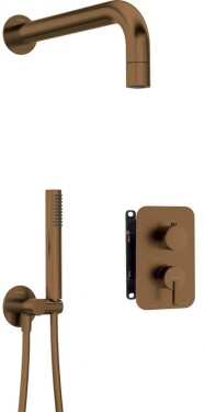 DEANTE - Silia Concealed BOX, baterie Podomítkový sprchový set, s baterií BOX - s malou sprchovou hlavicí BXYZCQSM