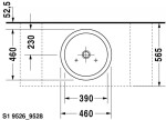 DURAVIT - Starck 1 Umyvadlová mísa bez přepadu, průměr 46 cm, bílá 0445460000